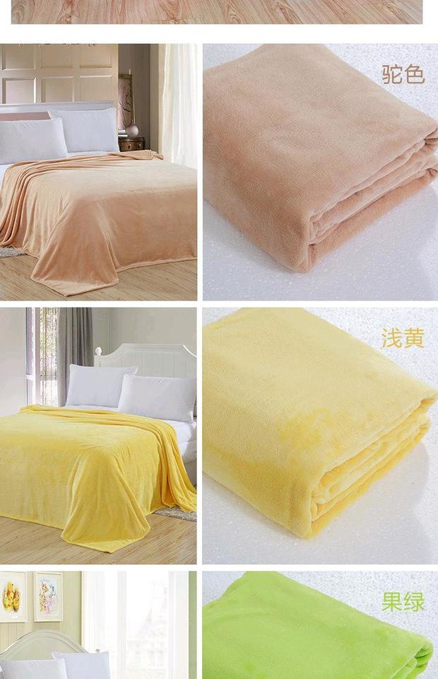 Fale nhung chăn tấm flannel giản dị chăn sofa chăn là màu tinh khiết nhung nhung chăn chăn lông cừu nanara life